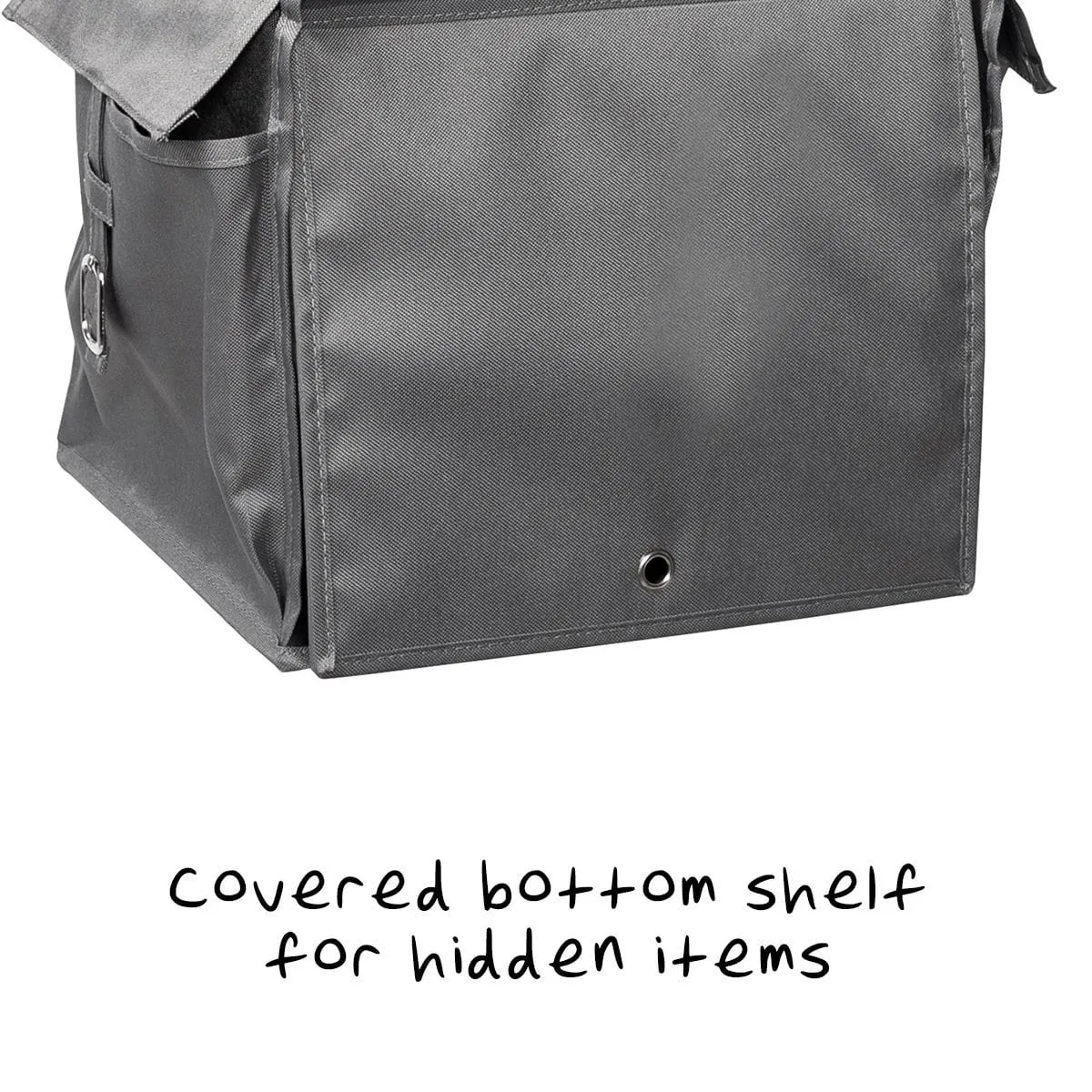 3-Shelf Hanging Closet Organizer, Grey