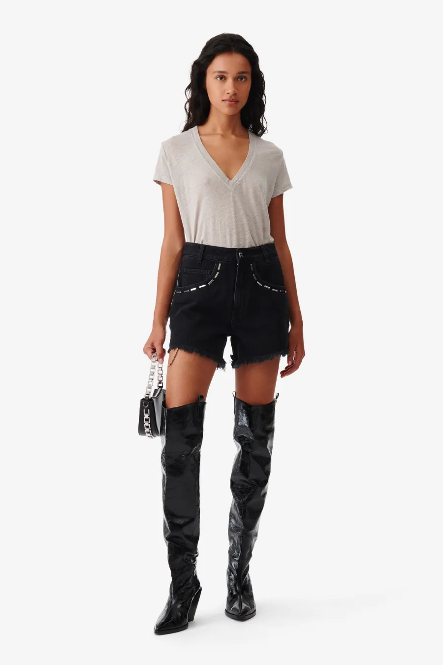 Altom Denim Shorts Black