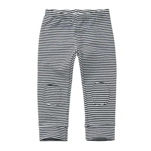 Baby Legging Zwart/Wit Streep