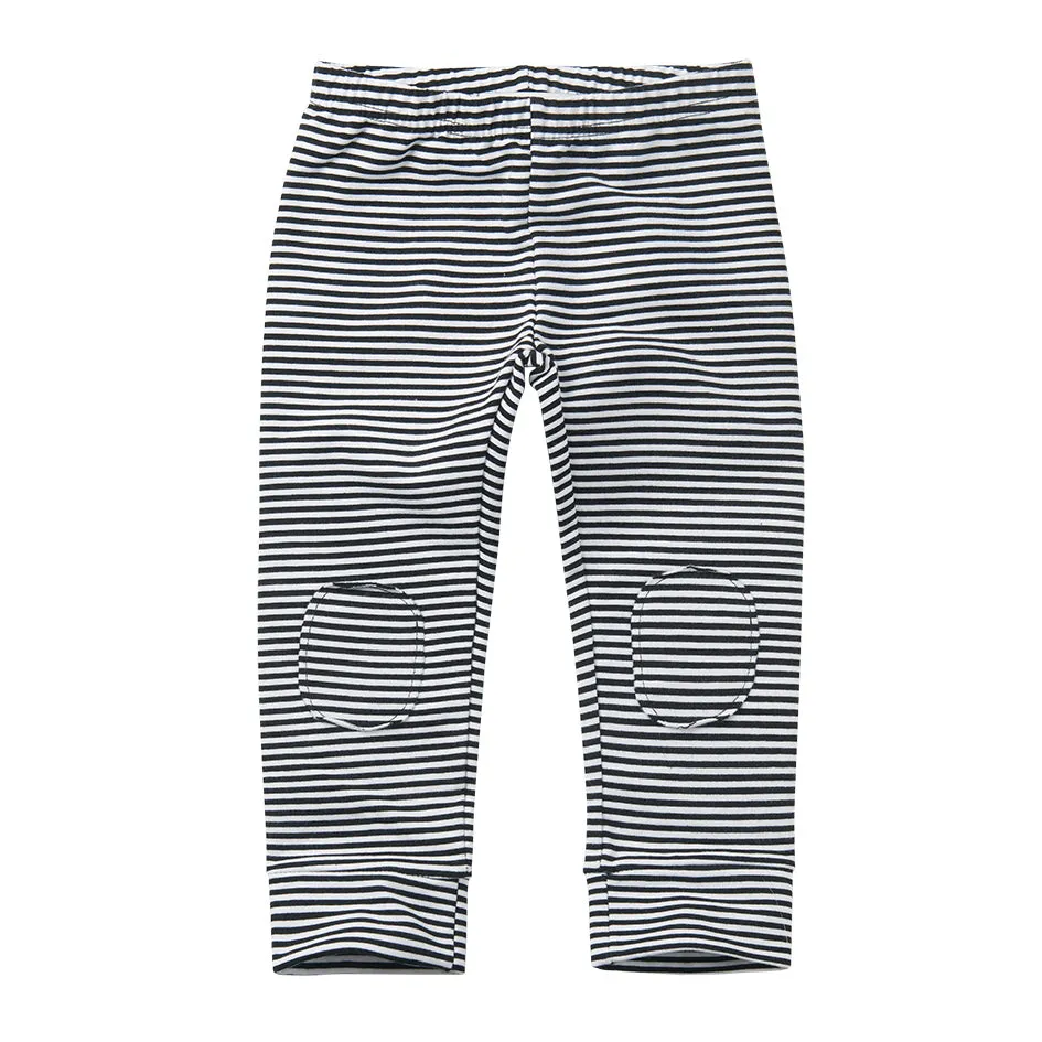 Baby Legging Zwart/Wit Streep