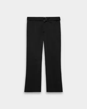 Belted Flared Tailored Pants