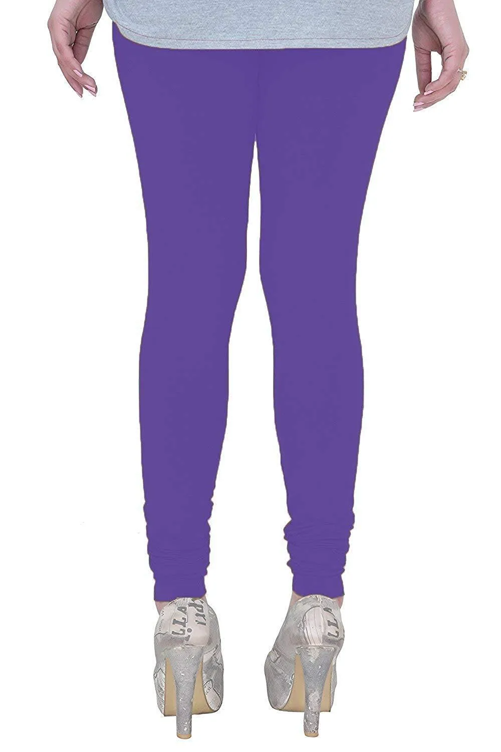 BK Cotton Lycra Legging BK00021MCLSQ | Purple | Solid Color | High elasticity comfortable Ankle Length |Size 30 to 40