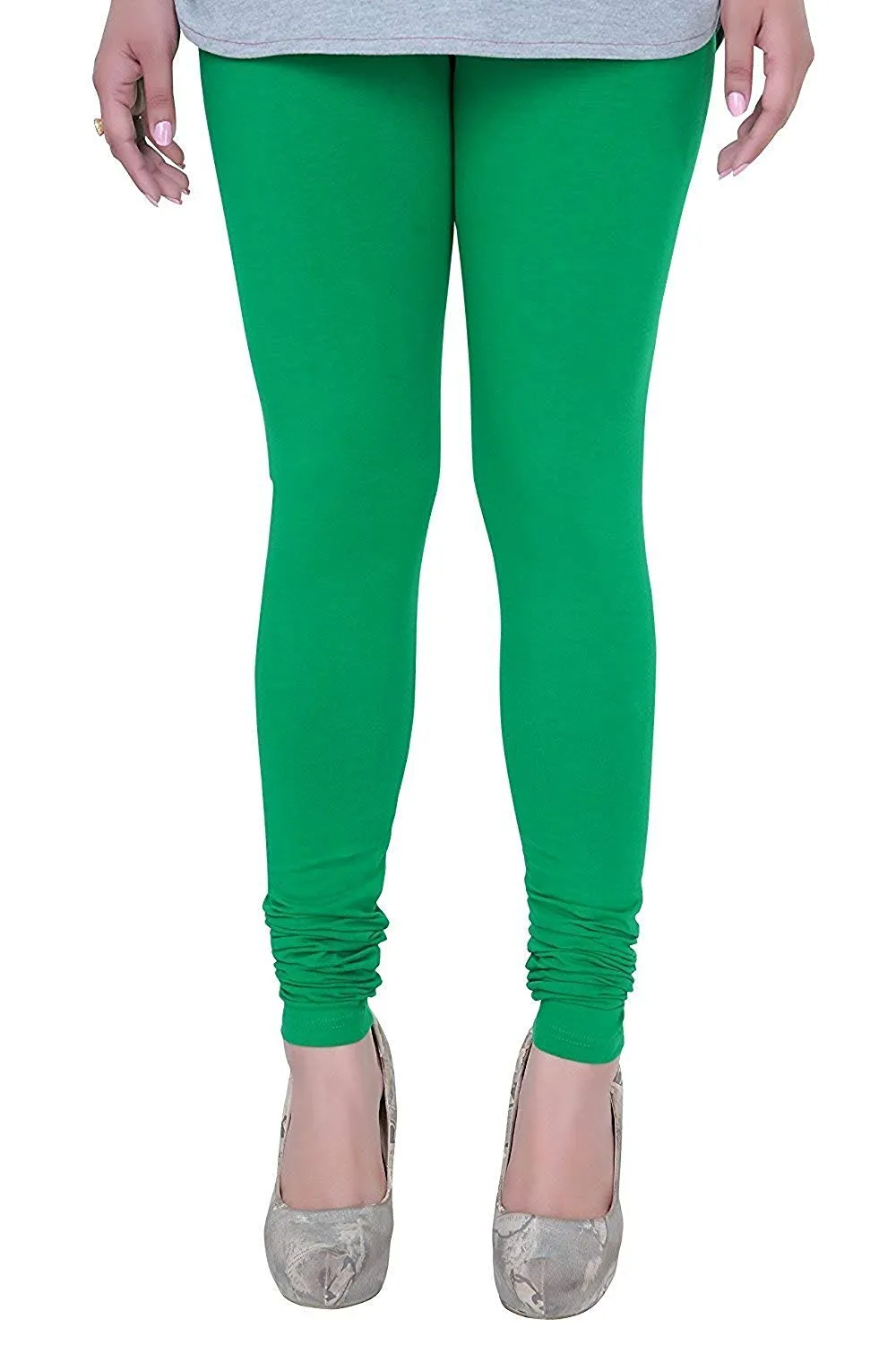 BK Cotton Lycra Legging BK00021MCLSQ | Yellow | Solid Color | High elasticity comfortable Ankle Length | Size 30 to 40 inch