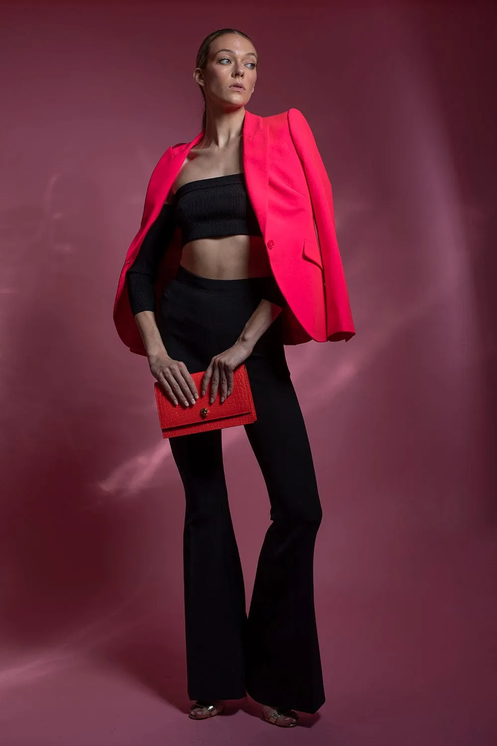 Black Halluana Flare Pant