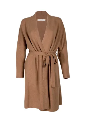 BOYFRIEND ROBE COGNAC