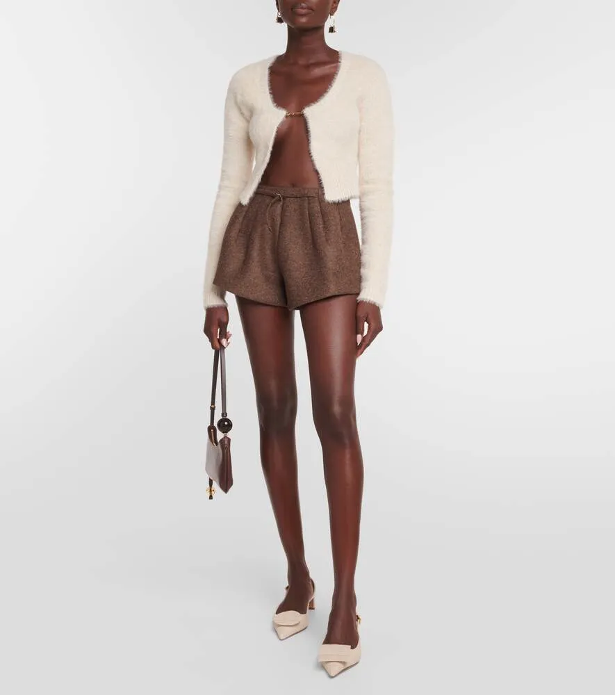 Cardigan La Maille Neve Manches Longues JACQUEMUS, white
