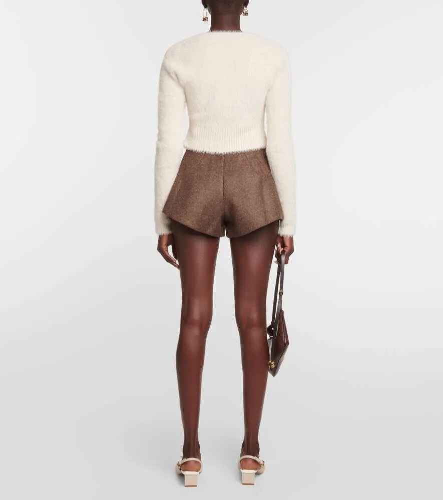 Cardigan La Maille Neve Manches Longues JACQUEMUS, white