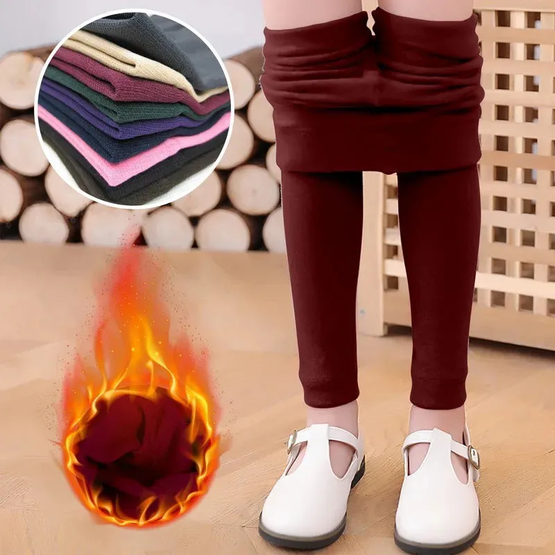 Children's Thick Cotton Warm Leggings - (3-5 Years)