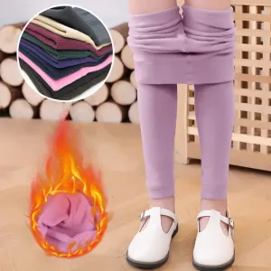 Children's Thick Cotton Warm Leggings - (3-5 Years)