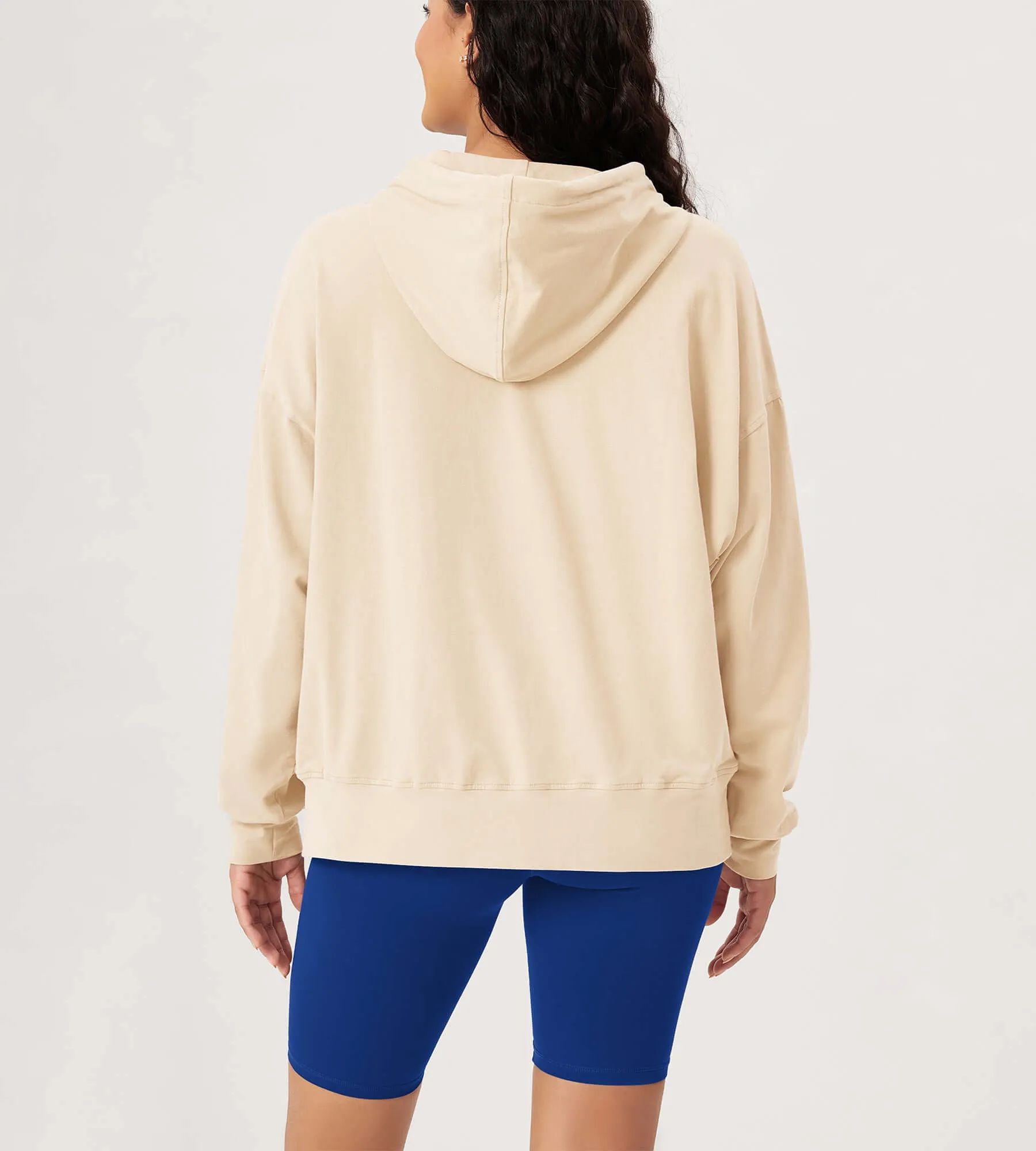 Cotton Soft Oversized Drawstring Hoodie