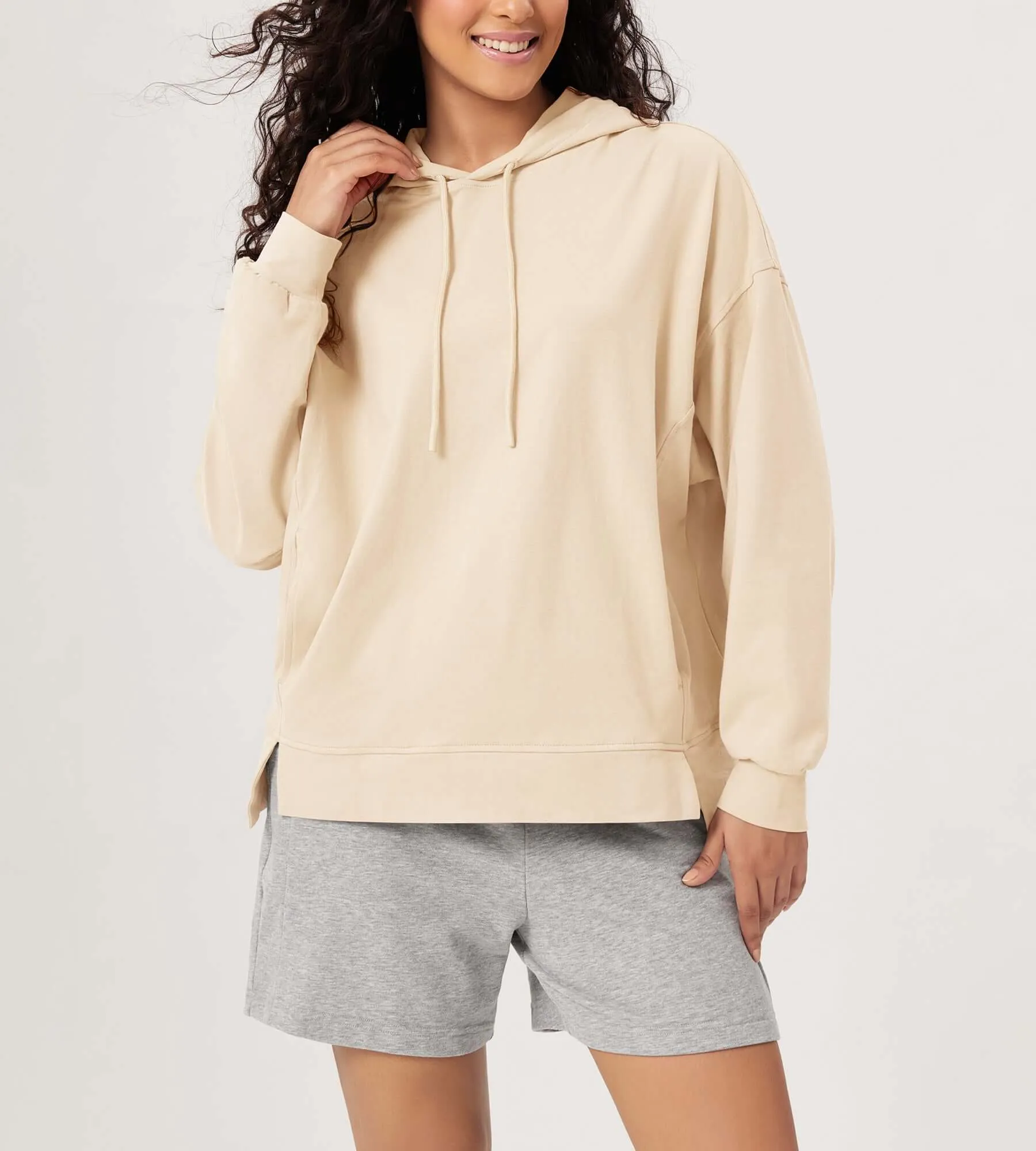 Cotton Soft Oversized Drawstring Hoodie