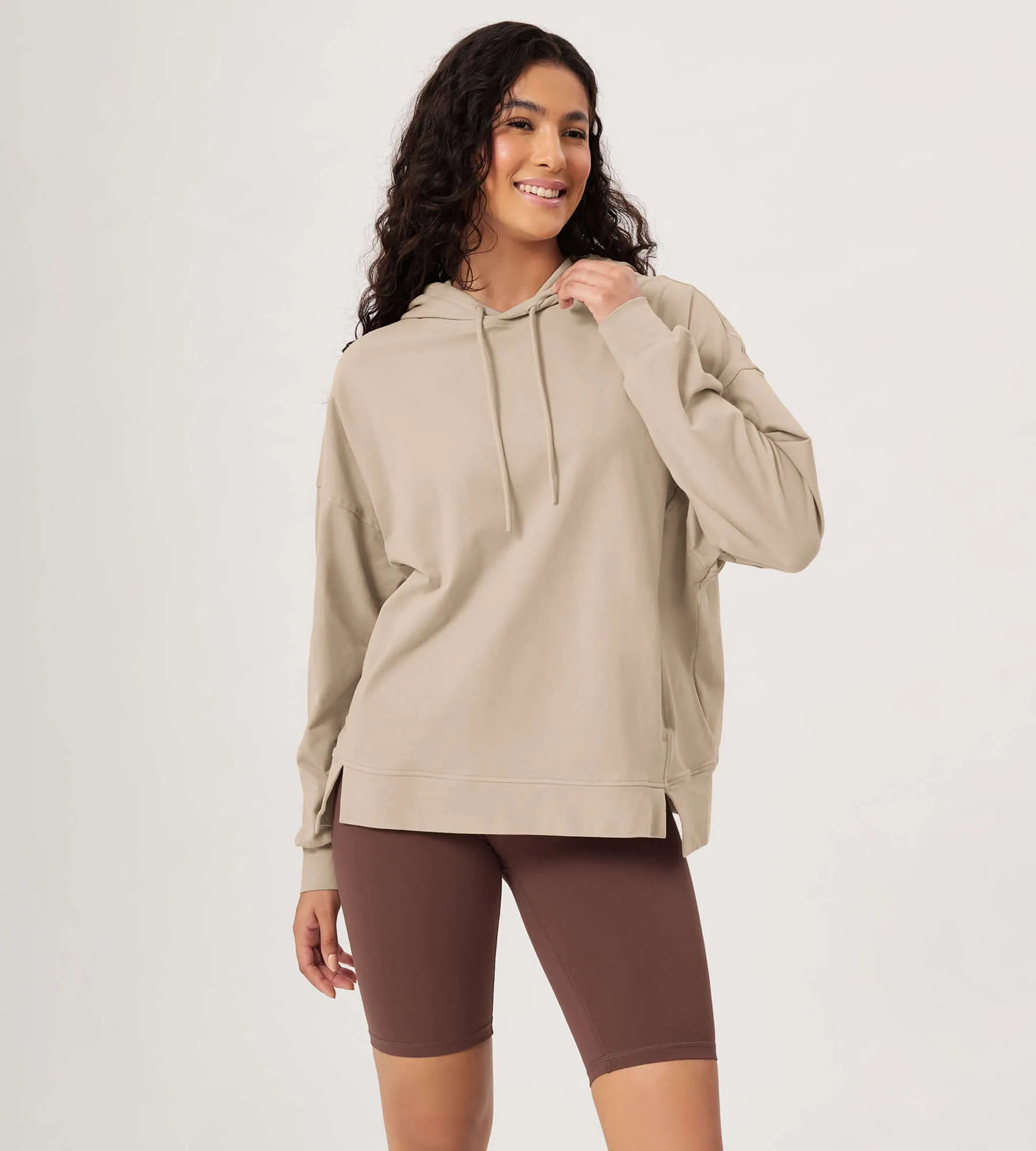 Cotton Soft Oversized Drawstring Hoodie