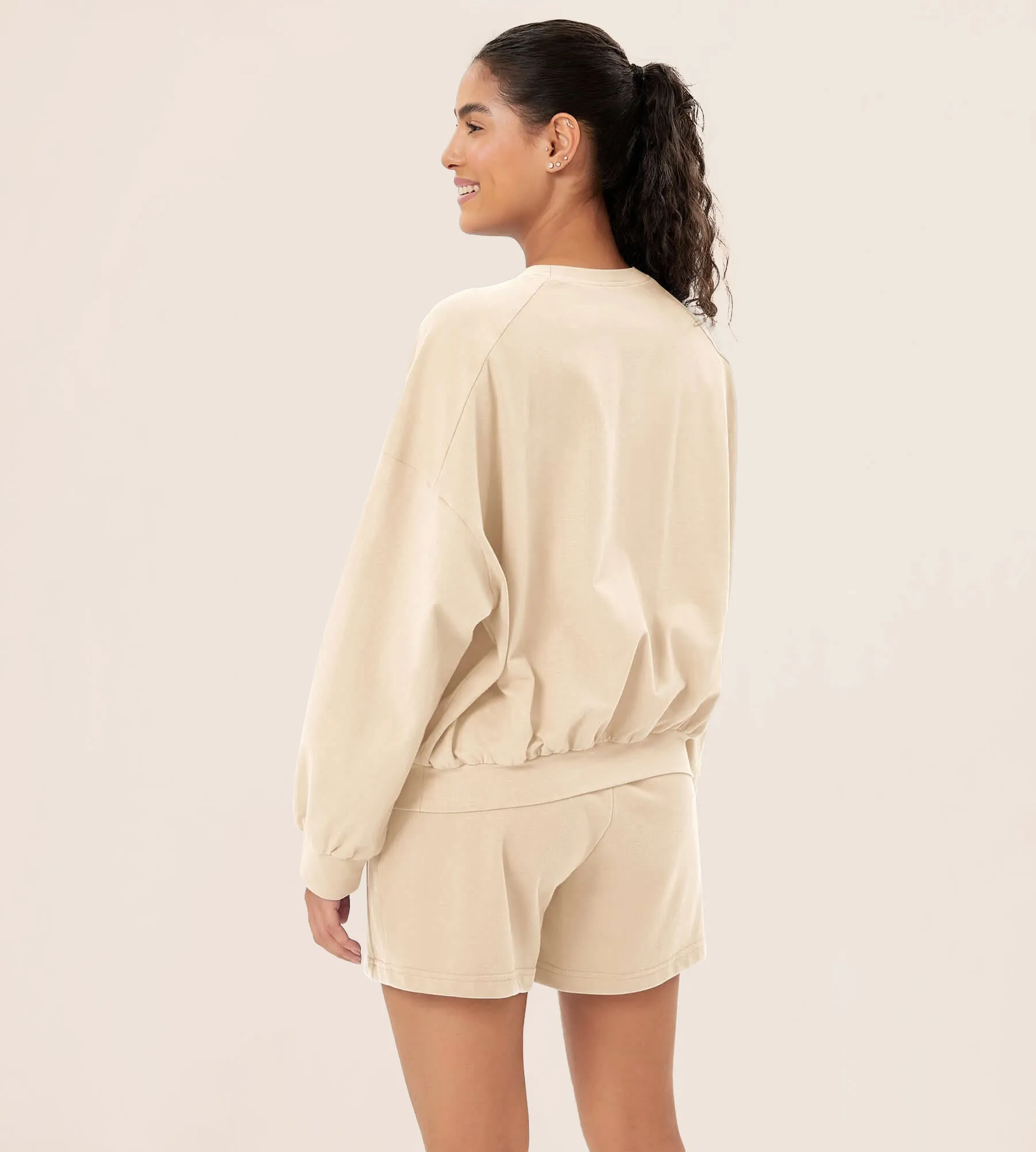 Cotton Soft Oversized Sweatshirts Pullover with Kangaroo Pocket
