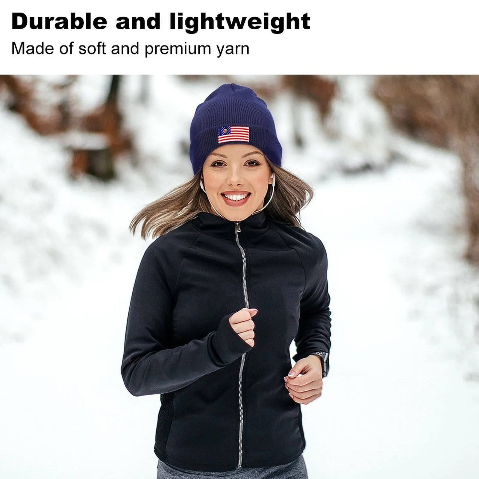 Custom Face Flag Warm Knitted Cap