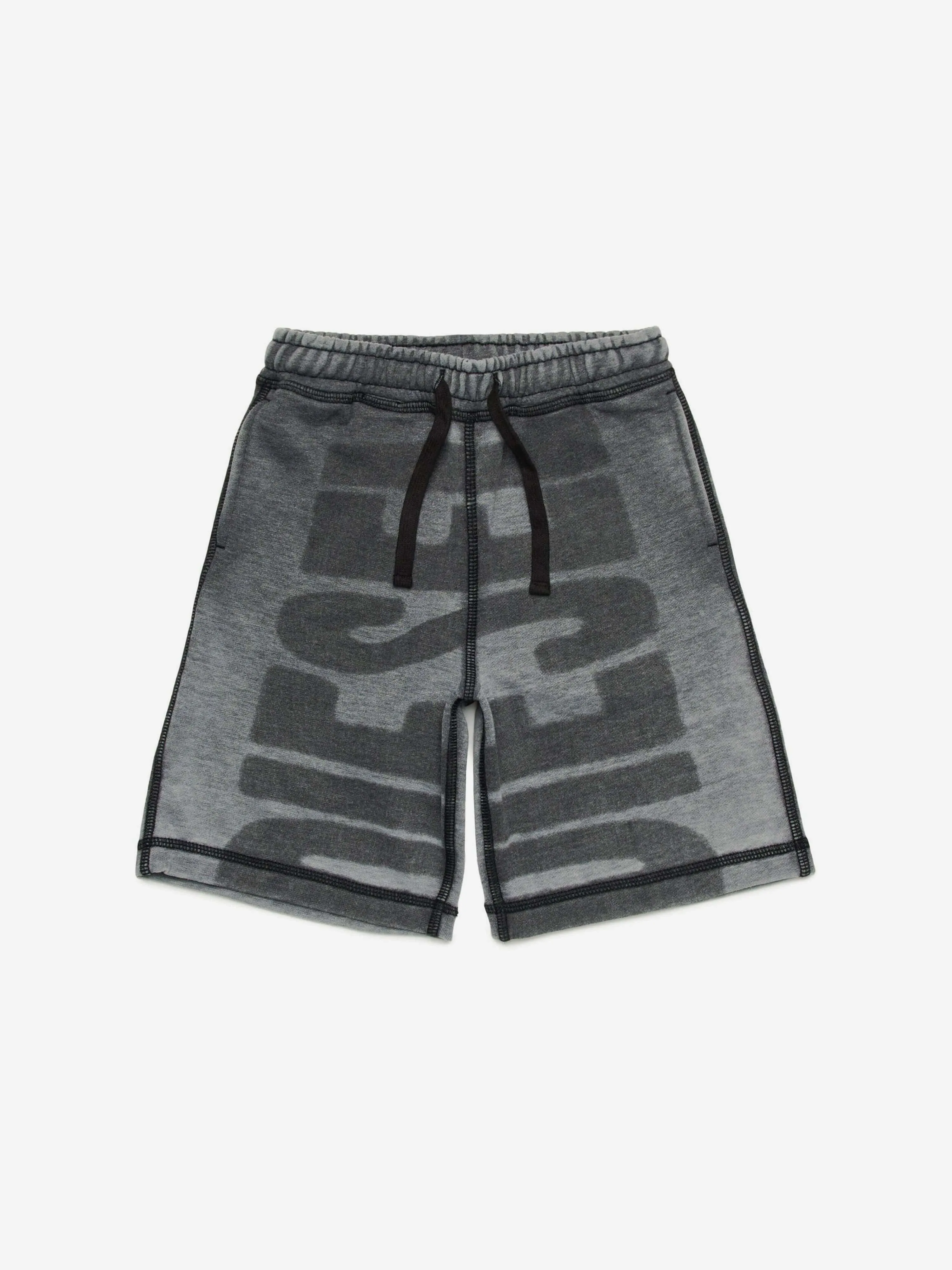 Diesel Boys Logo Shorts in Grey