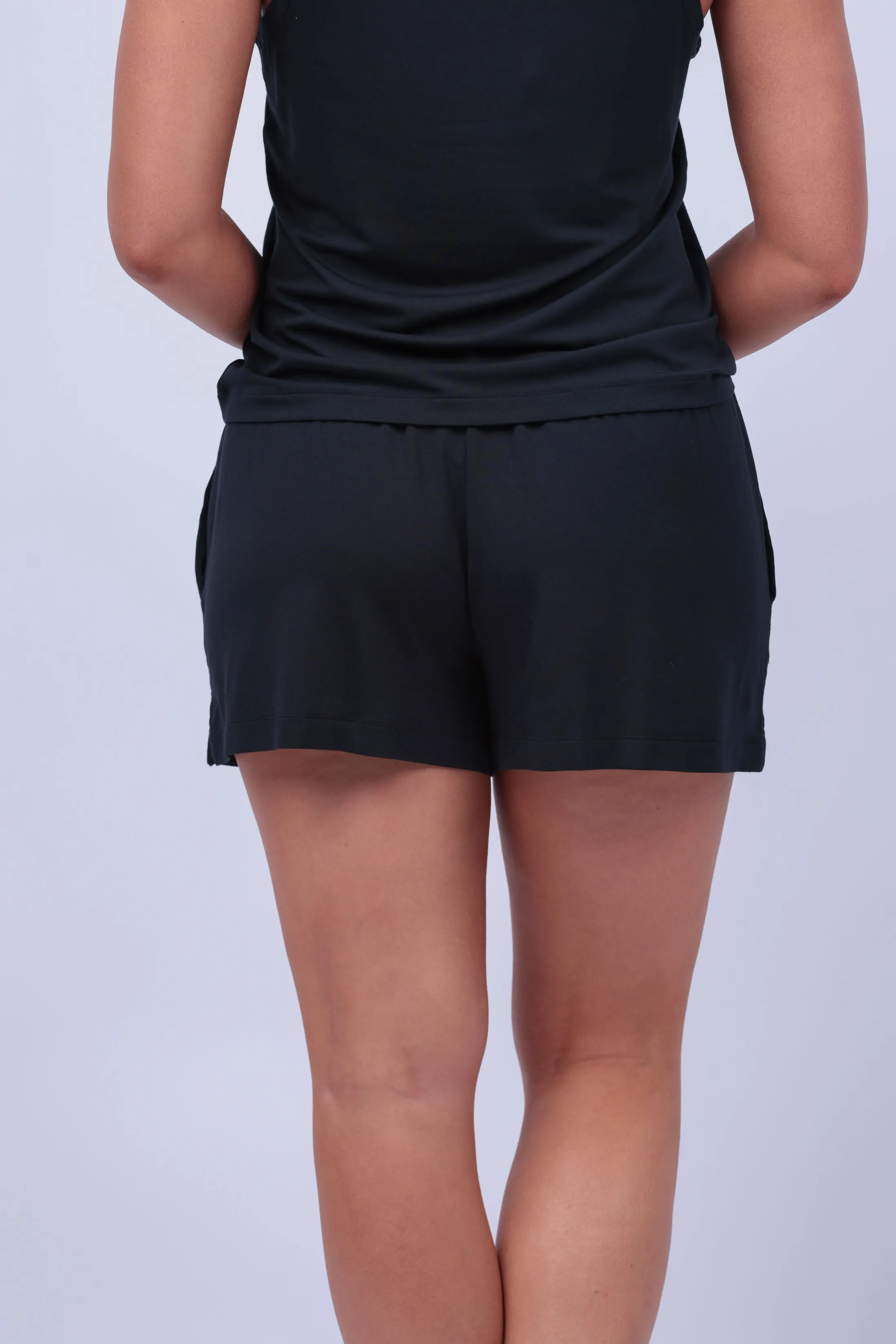 Eberjey Gisele Everyday Relaxed Shorts in Black