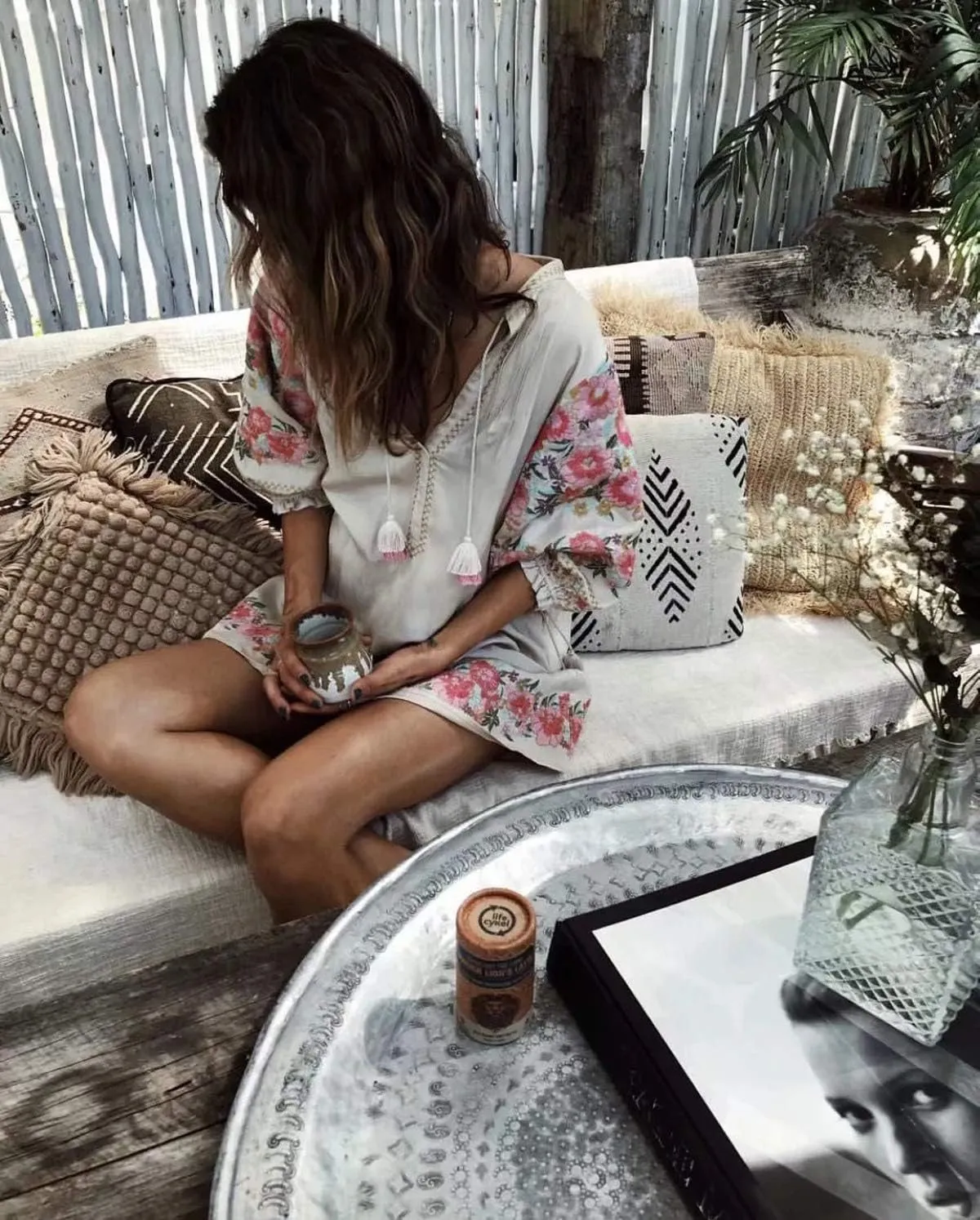 Elegant Retro Floral Print Dress