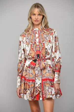 Elegant Scarf Dress