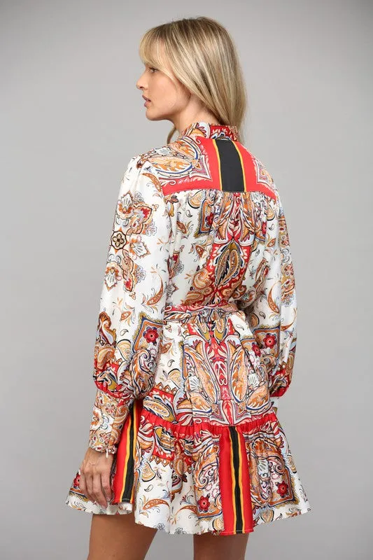 Elegant Scarf Dress