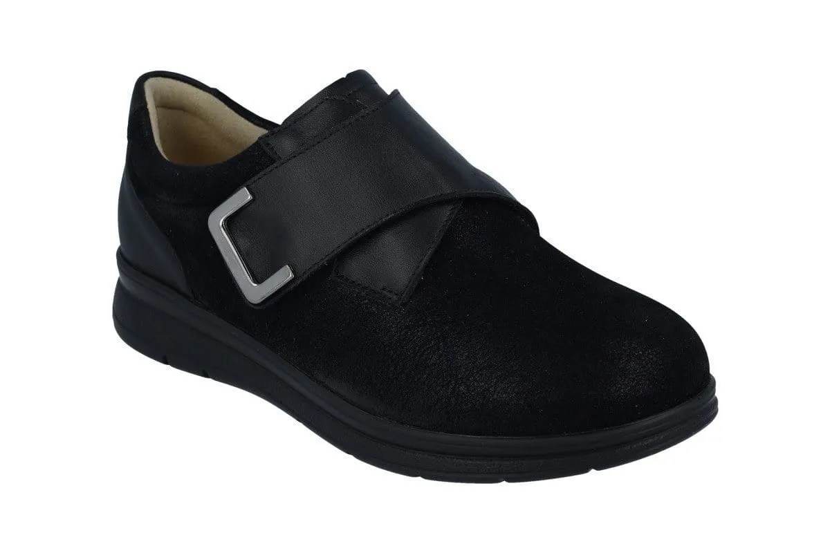 Finn Comfort Women's Neiva Shoes- Balenastretch/ Buggy Schwarz
