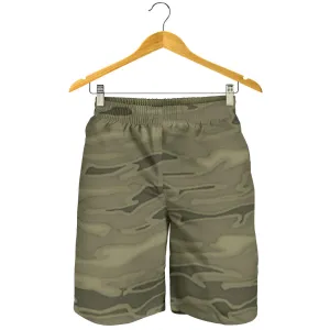Green Army Camouflage Mens Shorts