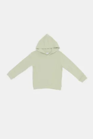 Infant Boys Green Hoody Sweatshirts