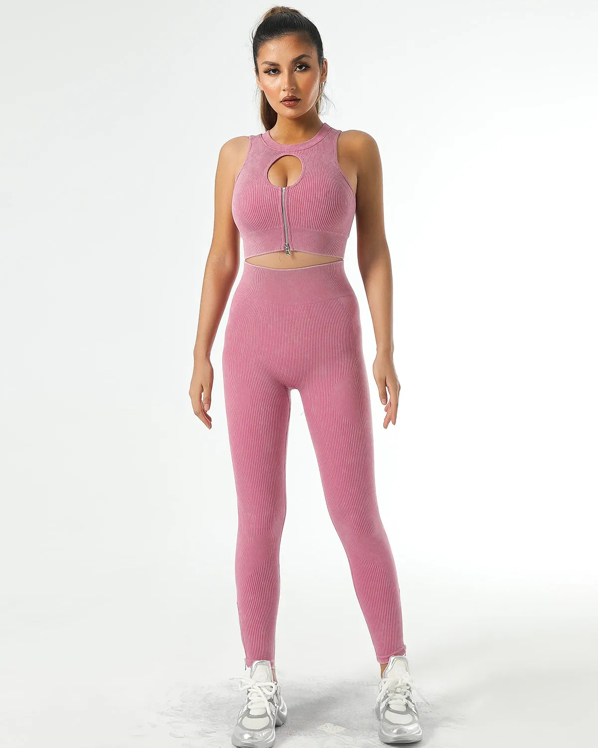 Isabella Keyhole Sports Bra - Red
