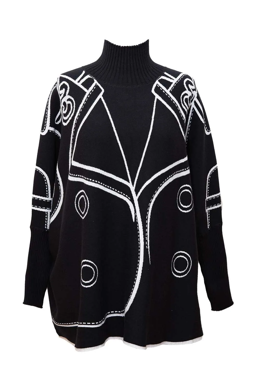 Jacket Jumper - Black & White