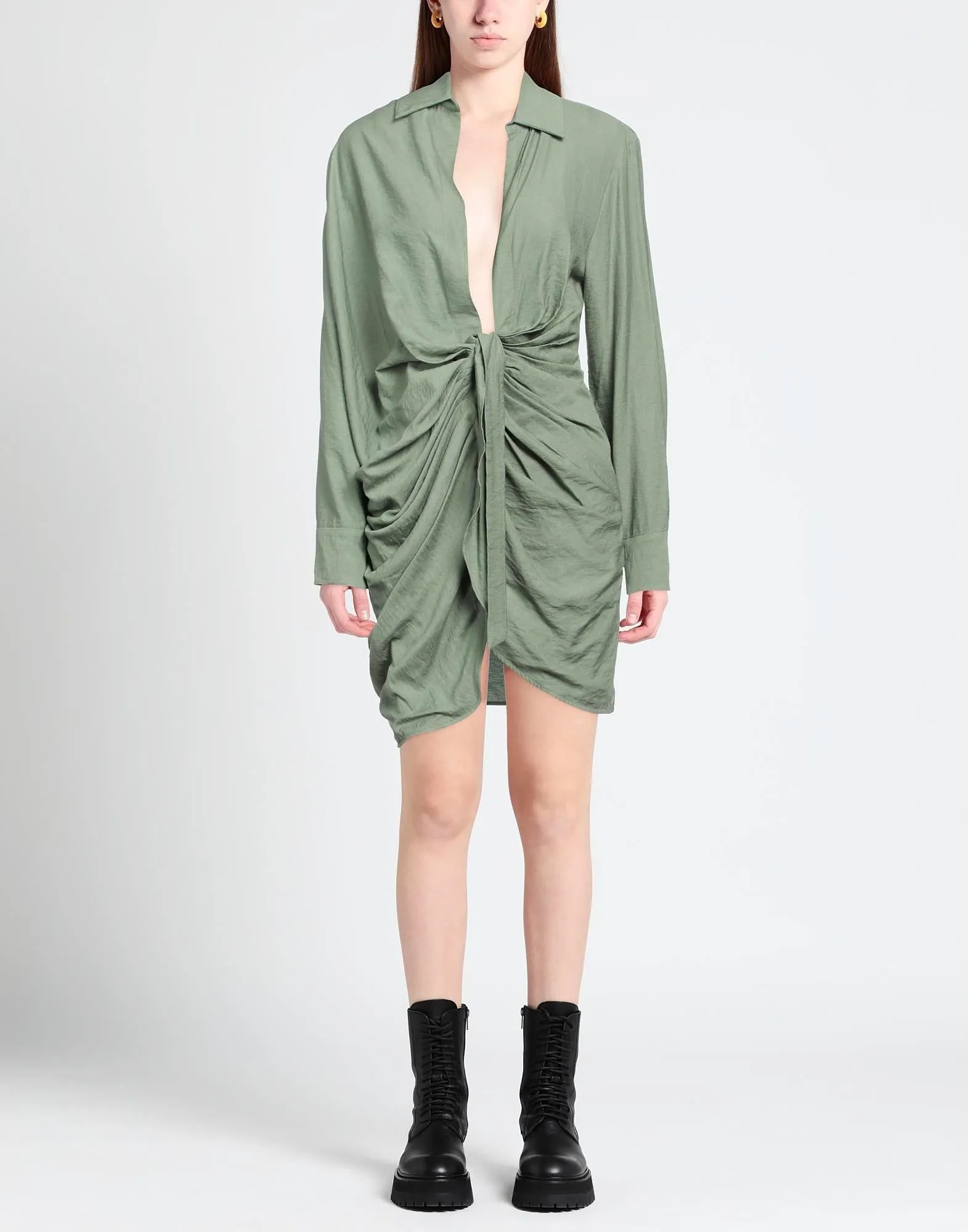 Jacquemus Elegant dress, gray-green