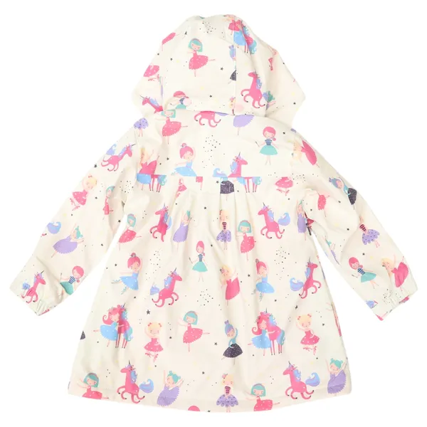 Korango Dancing Unicorn Raincoat Cream