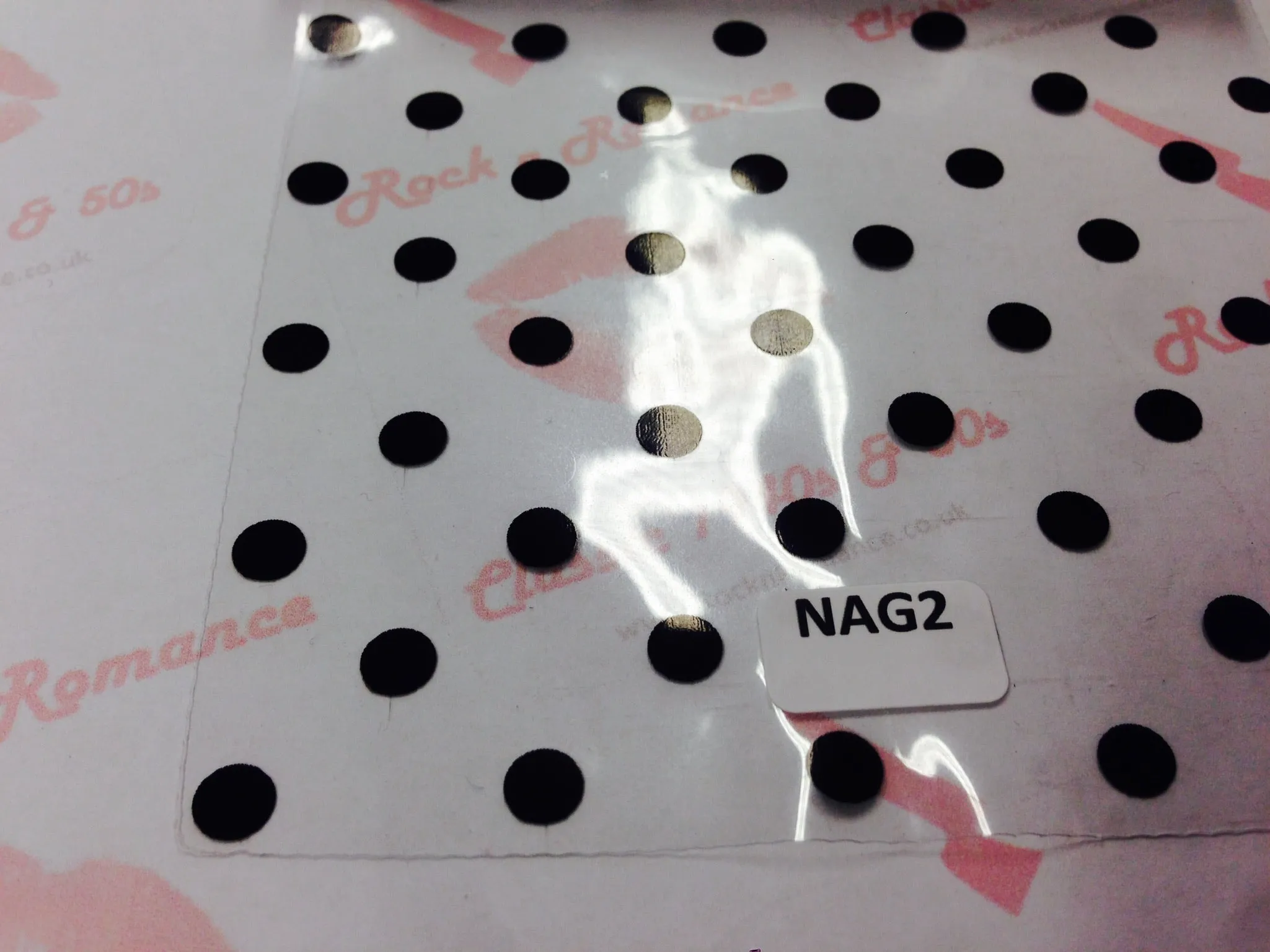 Late 1950s & 60s Style "Retro Coat Rain Mac" in Clear with Black Polka Dots by Elements Rainwear