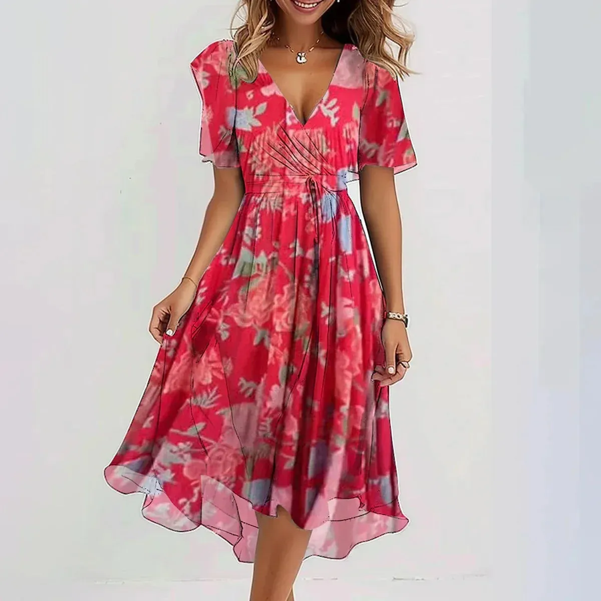 Leanne - Elegant Women's Dress