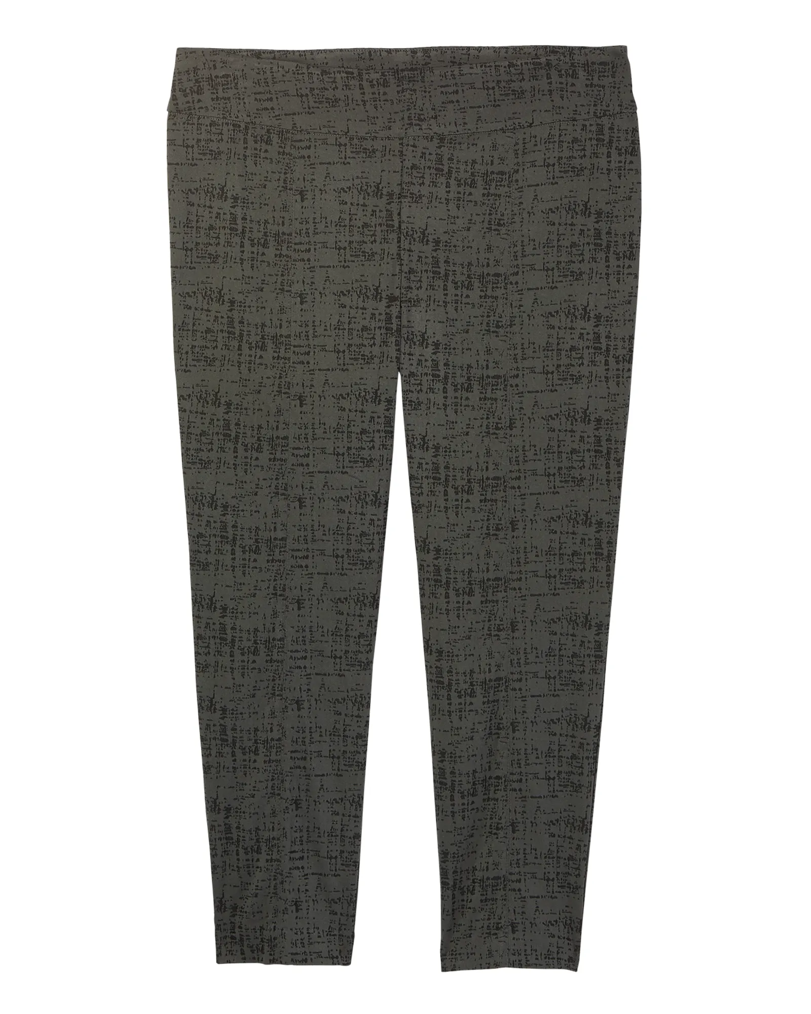 Leon Pull On Patterned Pant | Charcoal Grey / Black