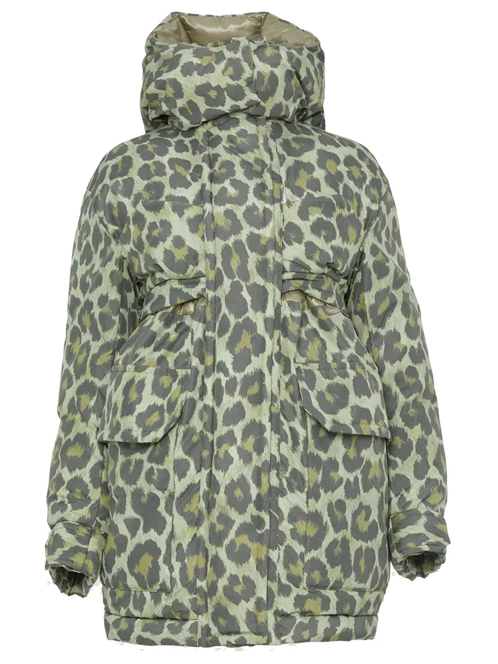 Leopard Print Padded Blouson