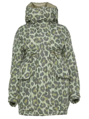 Leopard Print Padded Blouson