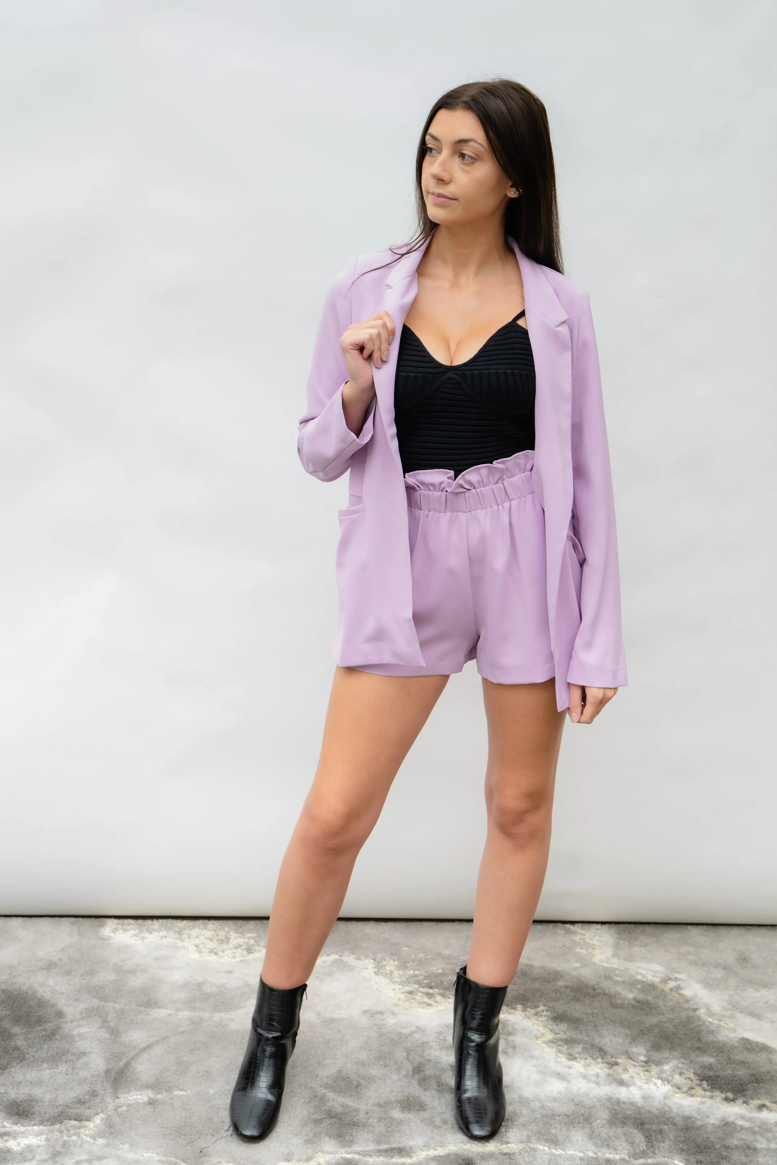 Level Up LAVENDER SHORTS
