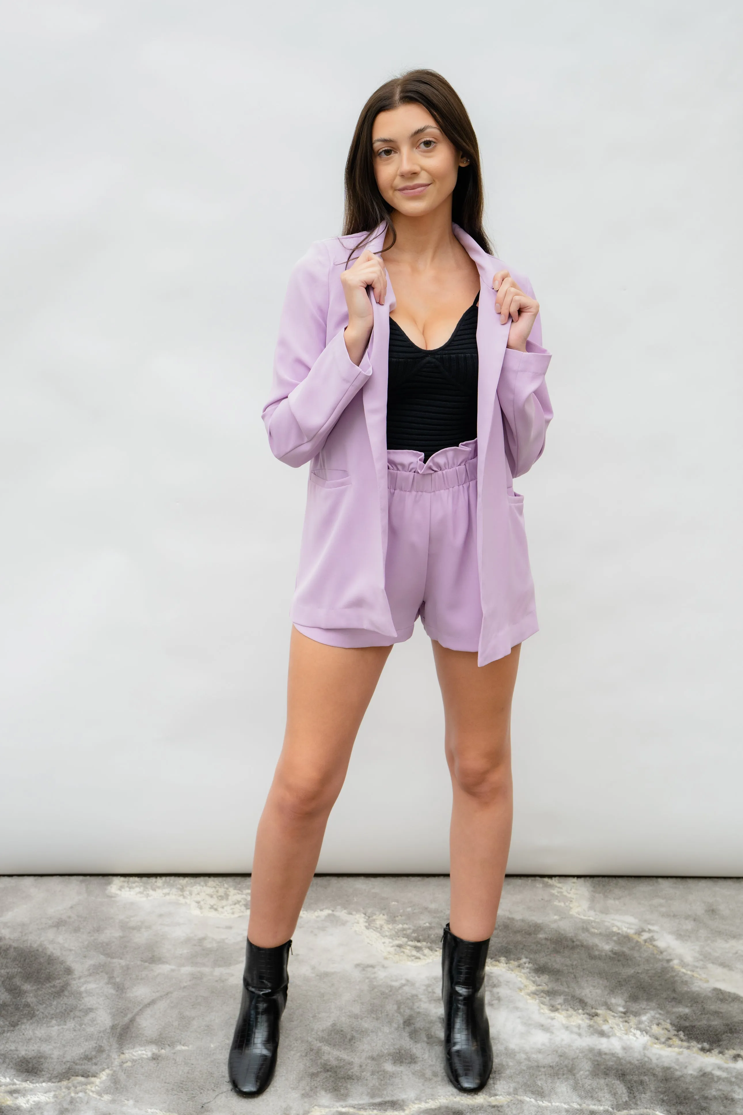 Level Up LAVENDER SHORTS