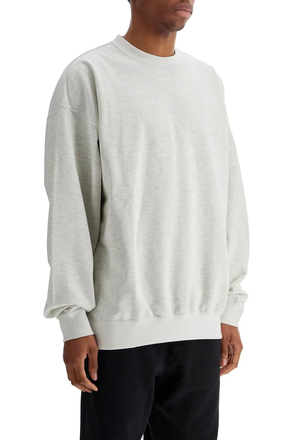 light grey soft cotton and polyester sweatshirt JM7874 GREY