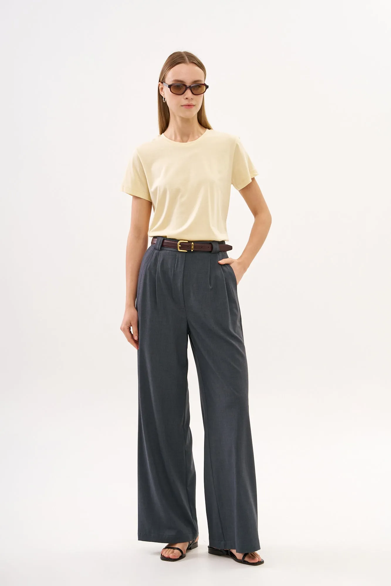 Luca Tailored Pants Grey