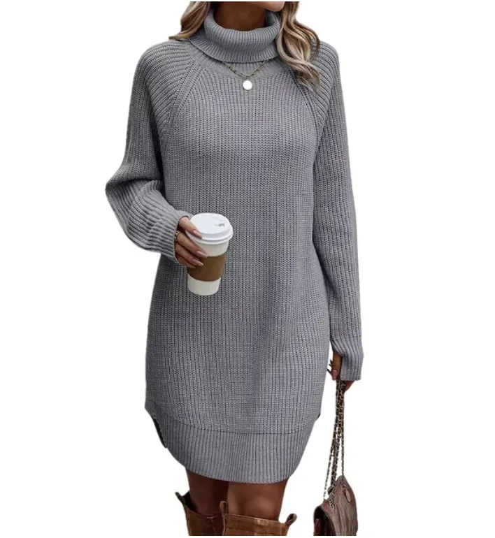 Mari | Elegant knitted col dress