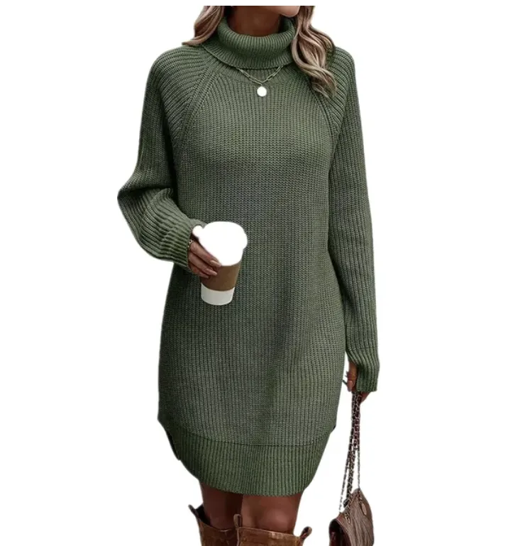 Mari | Elegant knitted col dress