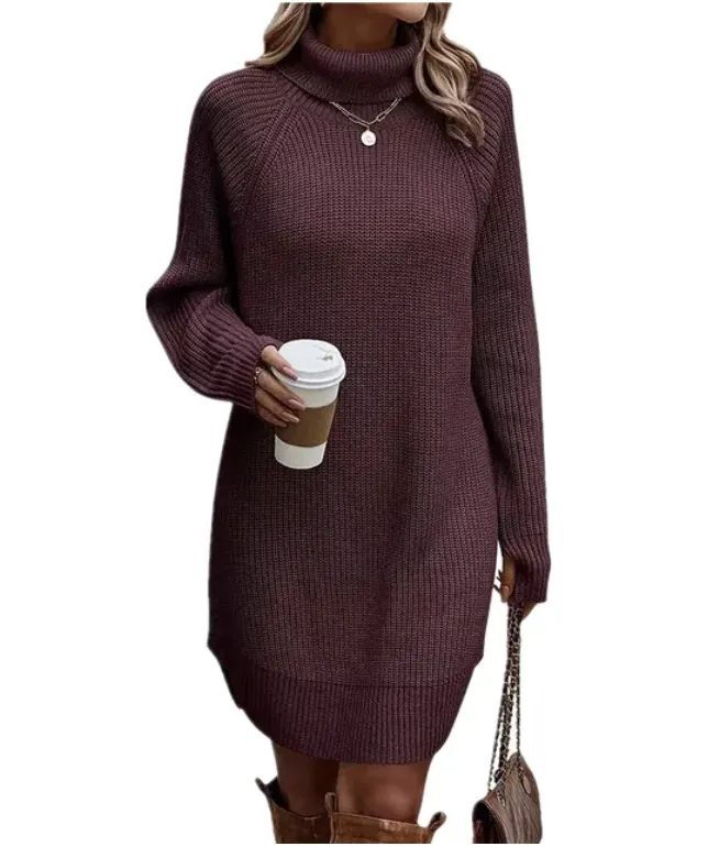 Mari | Elegant knitted col dress