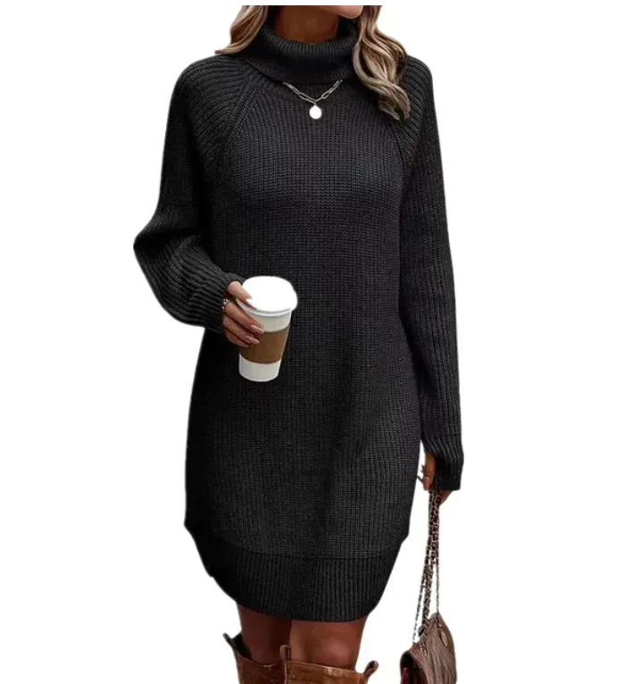 Mari | Elegant knitted col dress