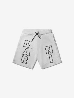 MARNI Kids Logo Shorts in Grey