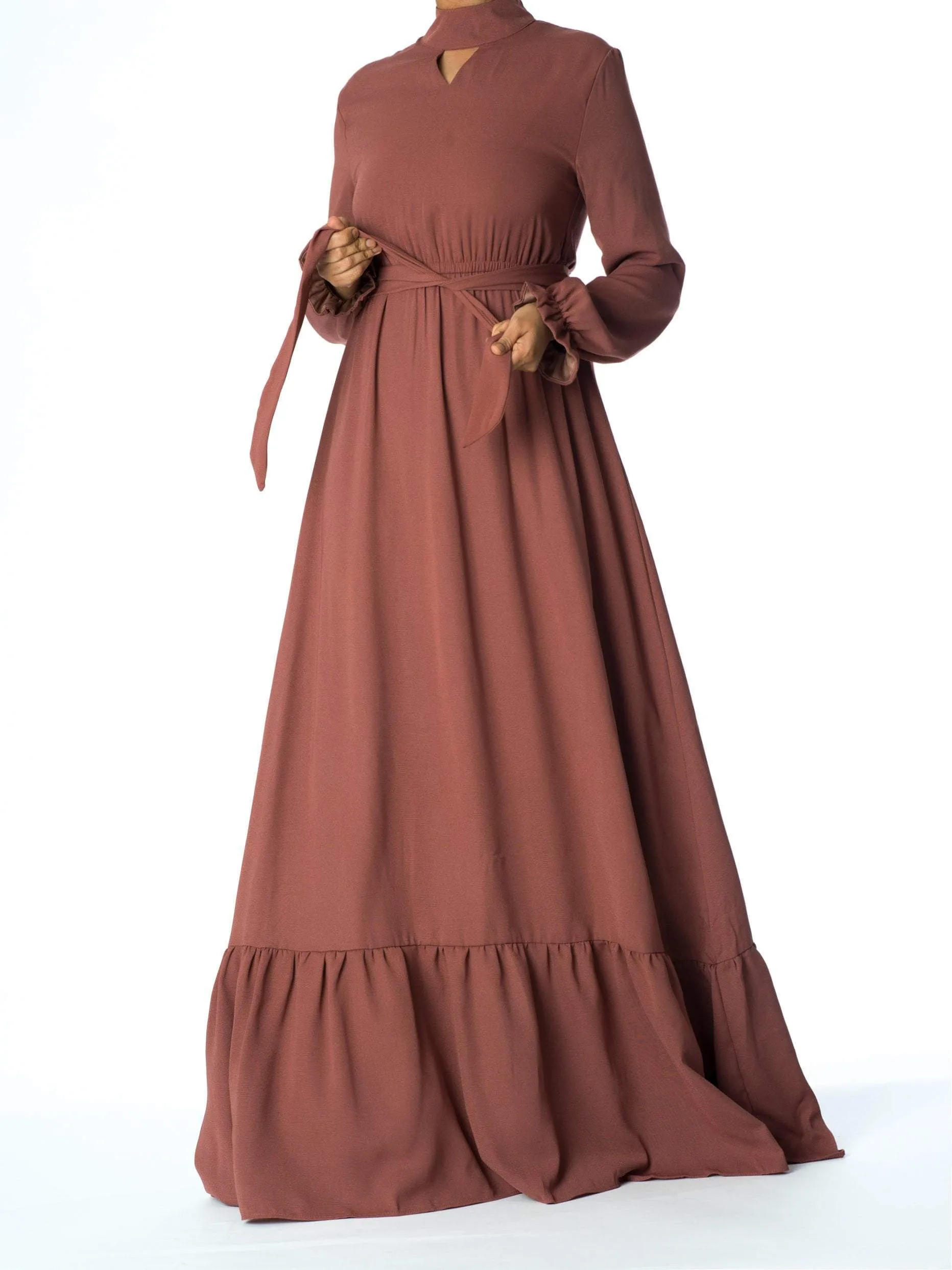 Mauve Elegant romance Maxi dress