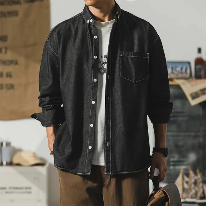 Men's Breathable Denim Shirt