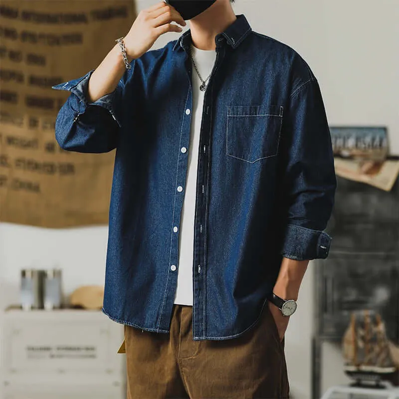 Men's Breathable Denim Shirt