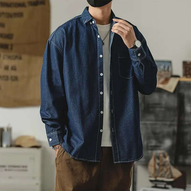 Men's Breathable Denim Shirt