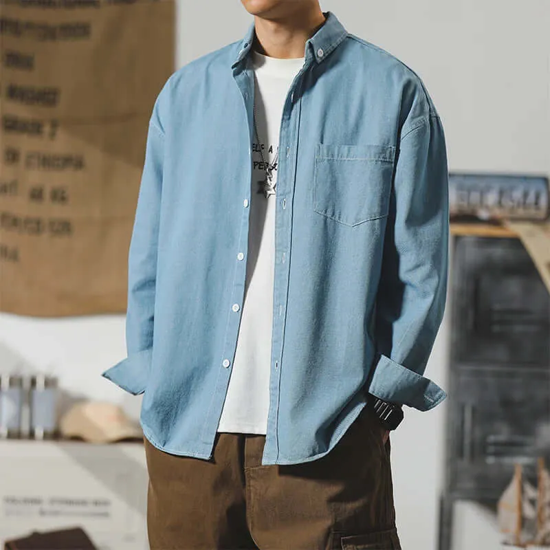Men's Breathable Denim Shirt