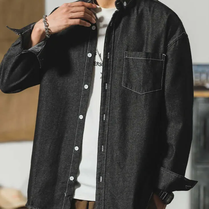 Men's Breathable Denim Shirt